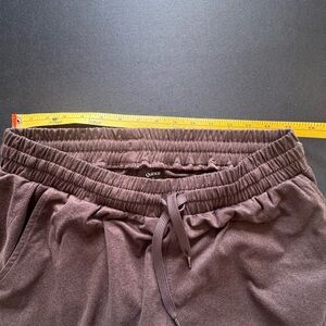 Quince Flowknit joggers size M  Brown